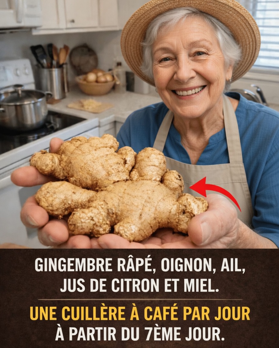 La simple habitude quotidienne qui fait le buzz : gingembre râpé, oignon, ail, jus de citron et miel expliqués