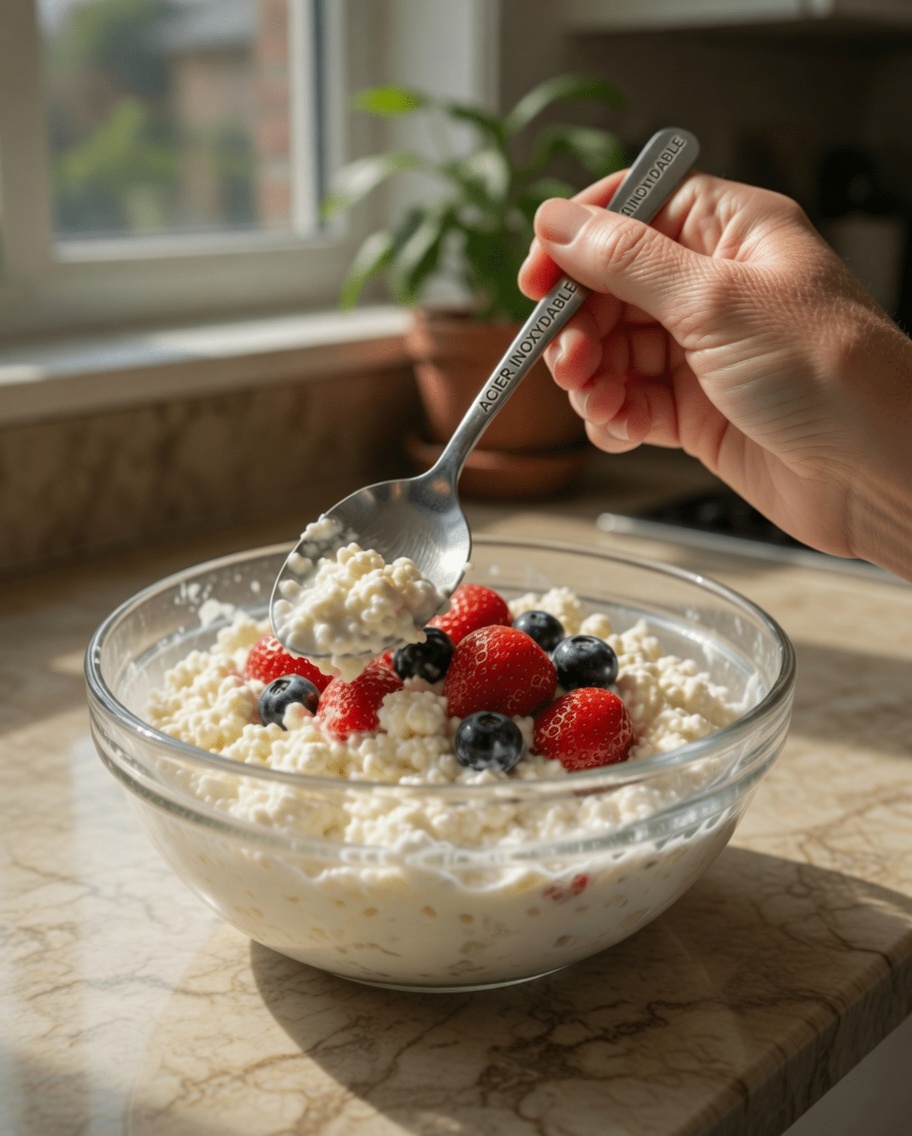 Pourquoi les personnes âgées choisissent le fromage cottage plutôt que les œufs pour favoriser le maintien de leur masse musculaire en vieillissant