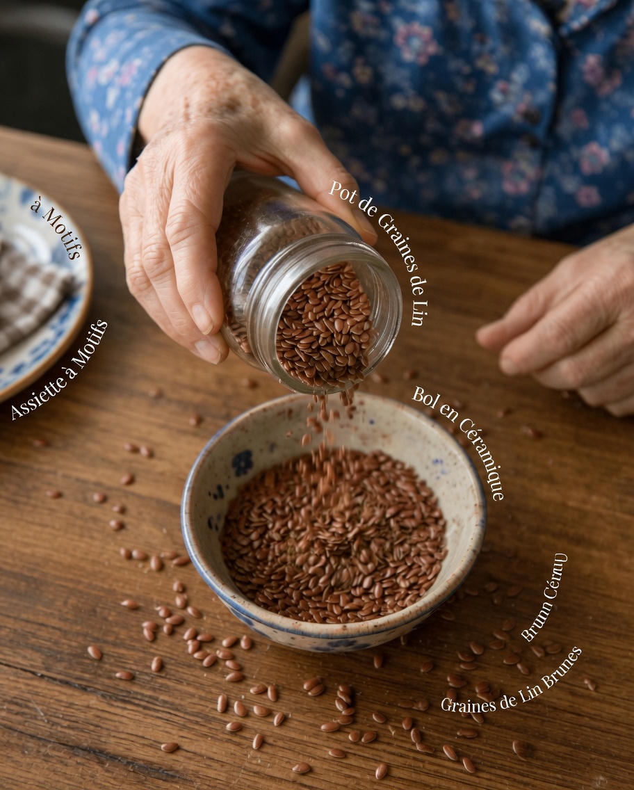 Pourquoi les seniors adorent cette cuillerée de graines de lin avant de se coucher pour favoriser une circulation saine