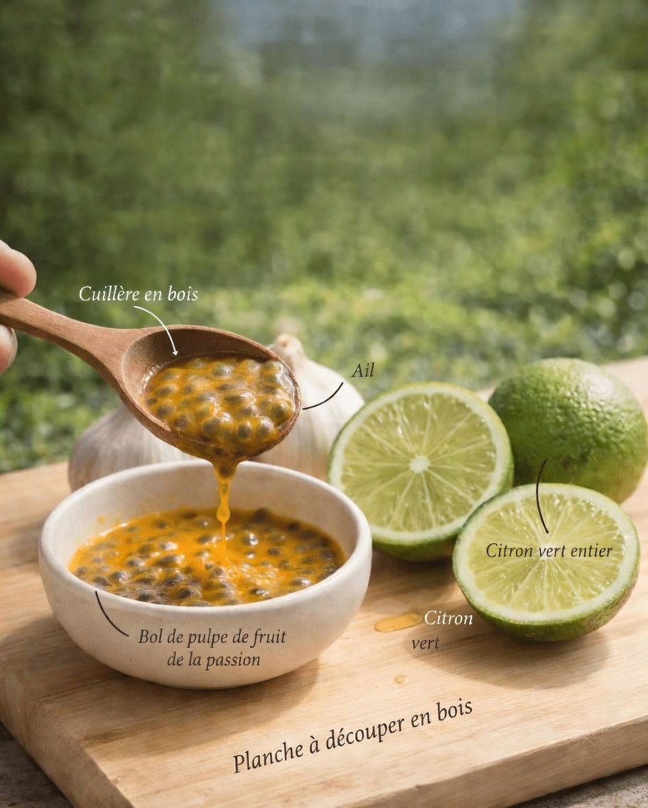 Mélange facile au fruit de la passion, à l’ail et au citron vert : une approche naturelle pour favoriser le bien-être des yeux à la maison