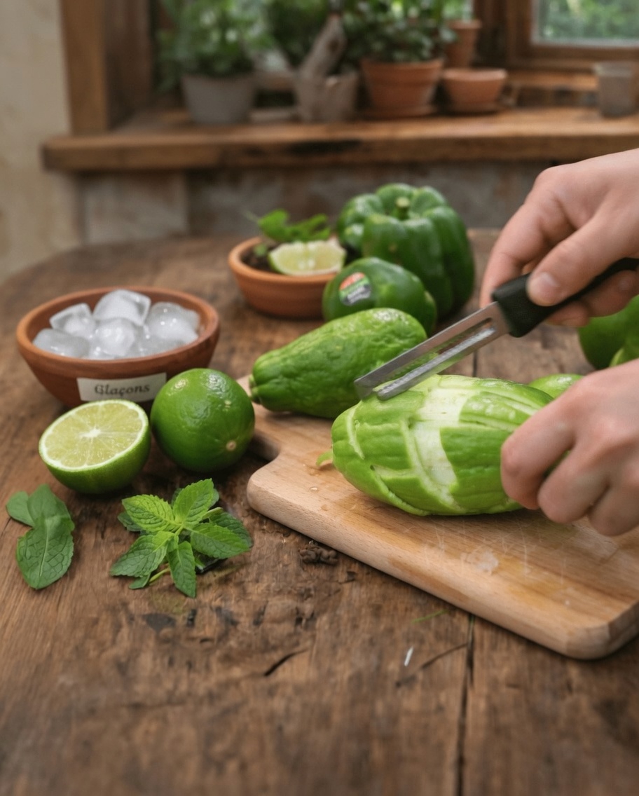 Comment préparer un jus rafraîchissant de chayote et de citron vert pour votre routine bien-être quotidienne à la maison