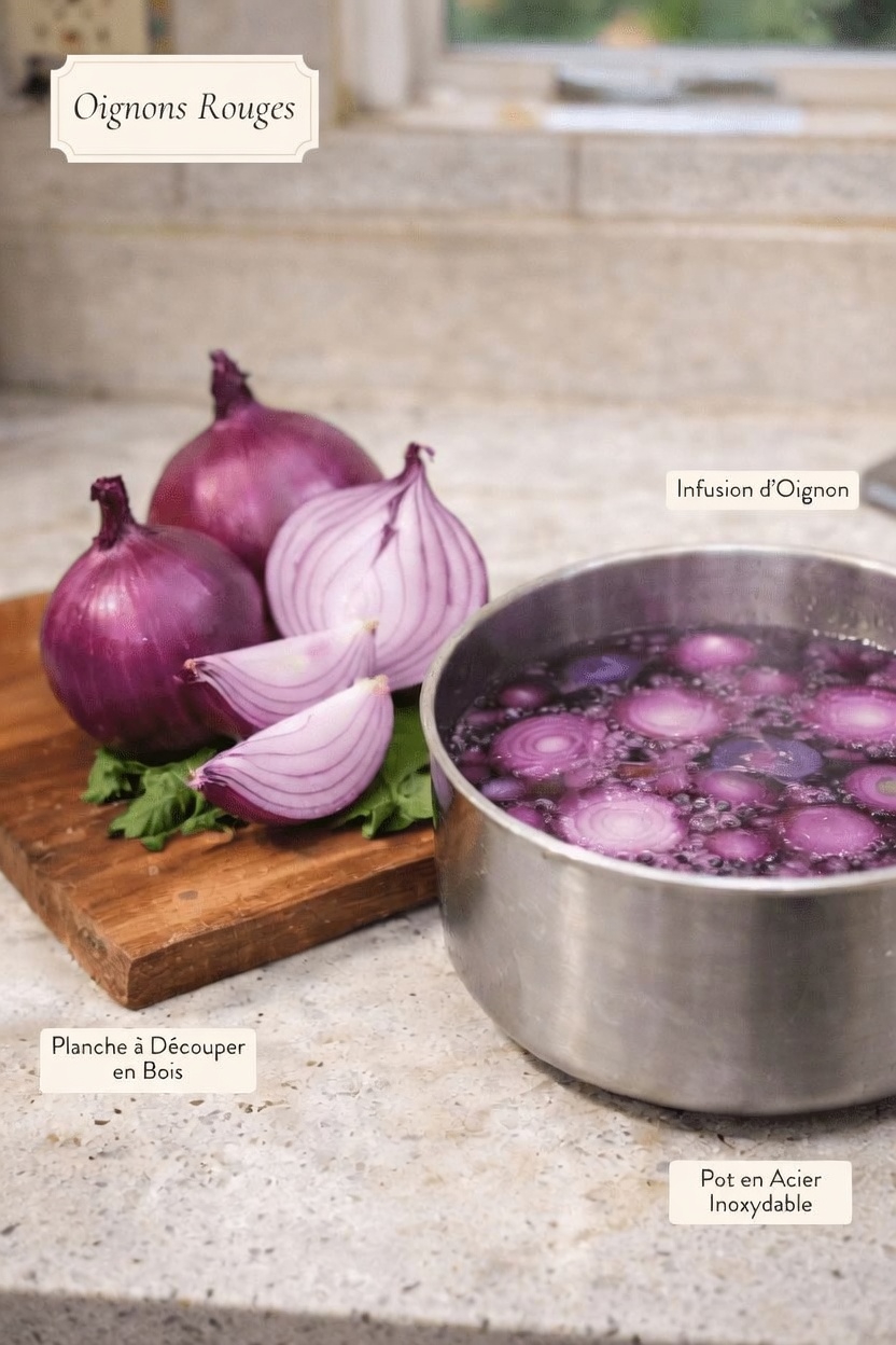 Comment préparer de l’eau d’oignon à la maison pour votre routine naturelle de soins capillaires : guide facile étape par étape