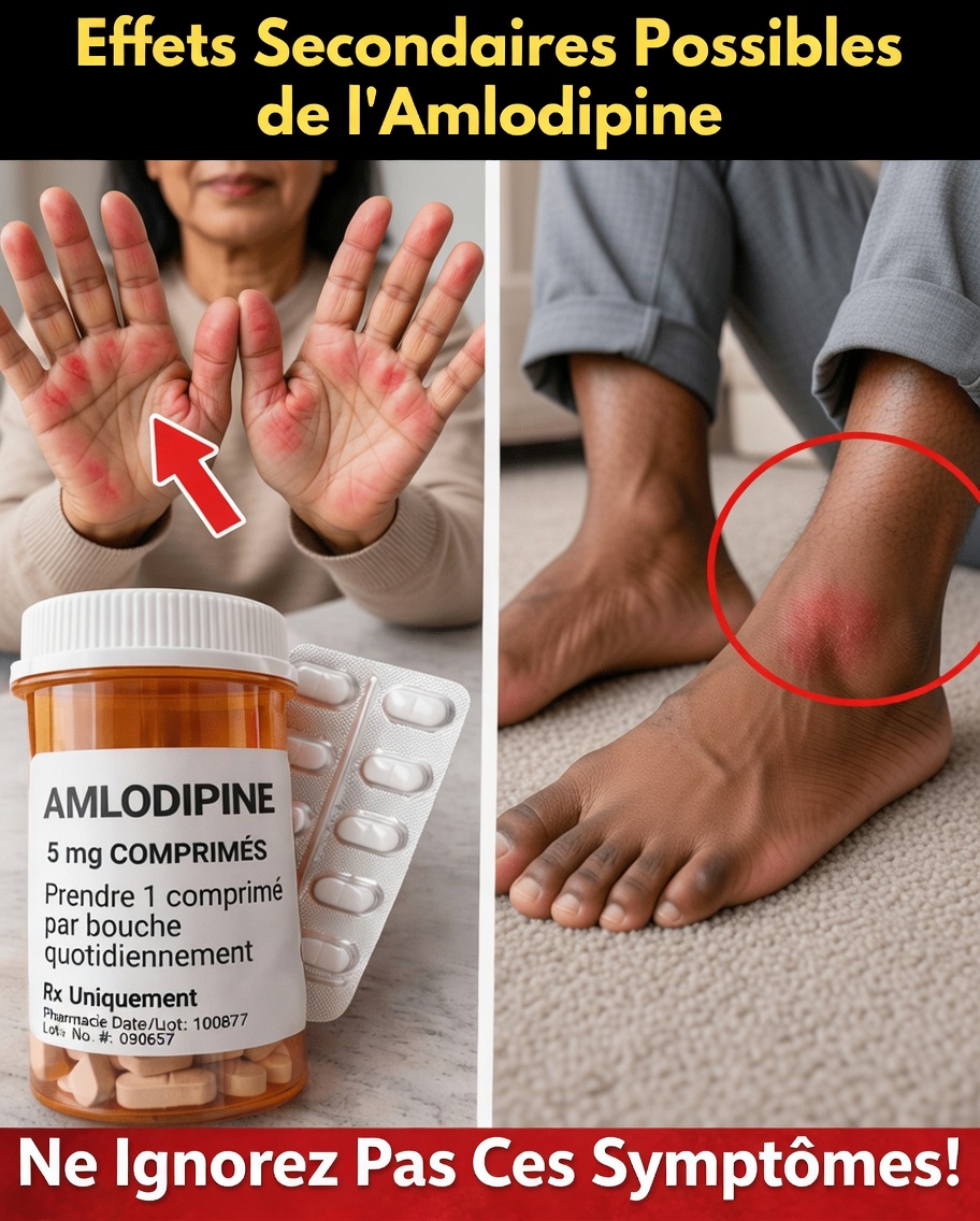 Quels sont les 10 effets secondaires courants de l’amlodipine et comment pouvez-vous les gérer à la maison ?