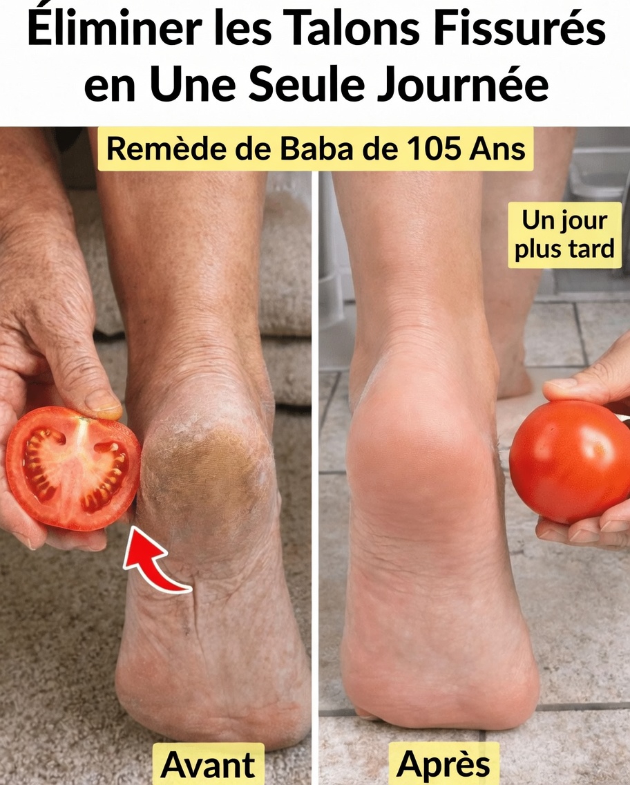 Découvrez des astuces simples de soins à domicile pour les talons secs et fendillés en utilisant des ingrédients de cuisine courants comme les tomates
