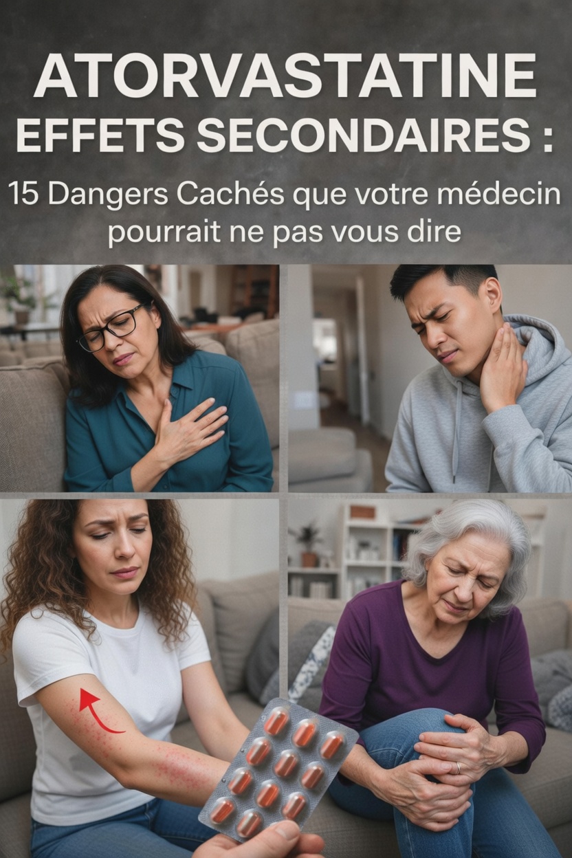 Effets secondaires de l’atorvastatine : 15 réactions courantes à surveiller et comment les gérer en toute sécurité