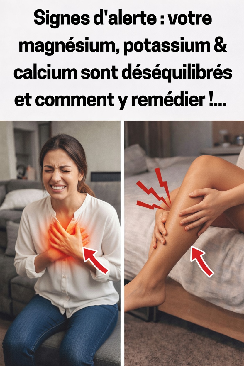 Signes indiquant que vos niveaux de magnésium, de potassium et de calcium sont déséquilibrés – plus des conseils pour vous aider à les reconstituer