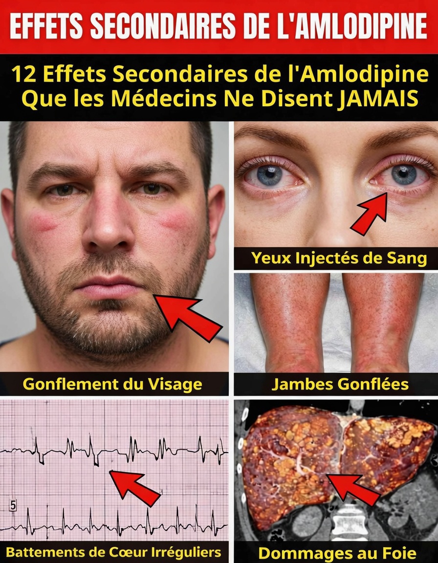 Découverte des 12 effets secondaires potentiels de l’amlodipine : guide complet de ce que les patients doivent savoir
