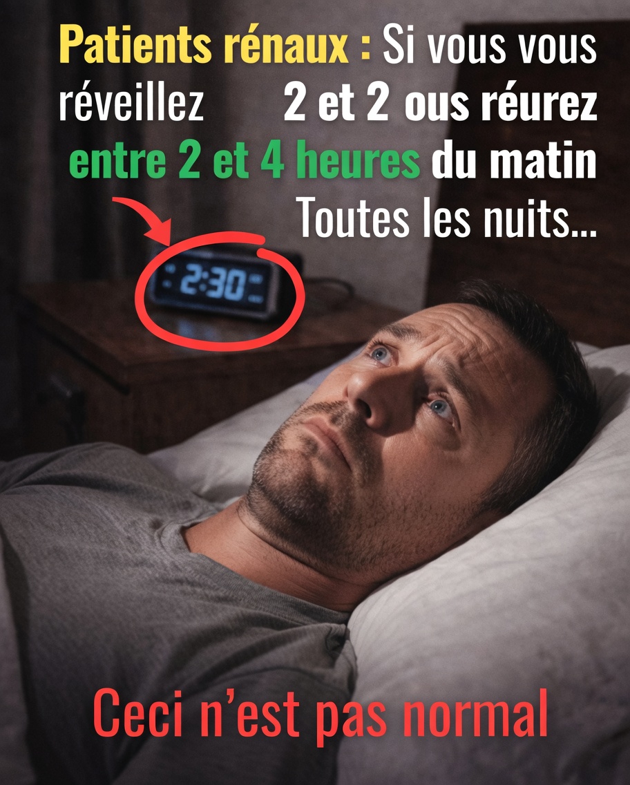 Vous réveillez entre 2 h et 4 h du matin ? Des habitudes douces pour favoriser un meilleur sommeil tout en prenant soin de votre santé rénale