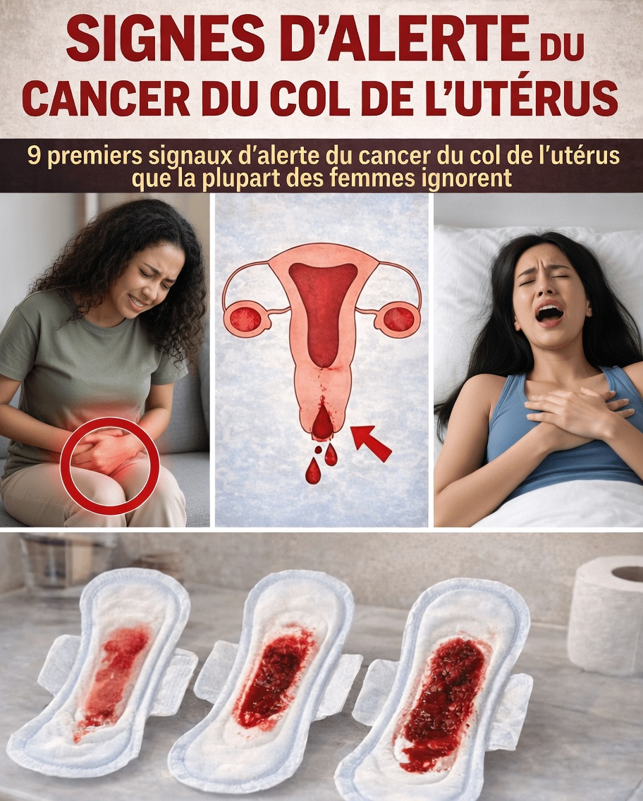 Découvrez les 9 signes avant-coureurs précoces du cancer du col de l’utérus que de nombreuses femmes négligent
