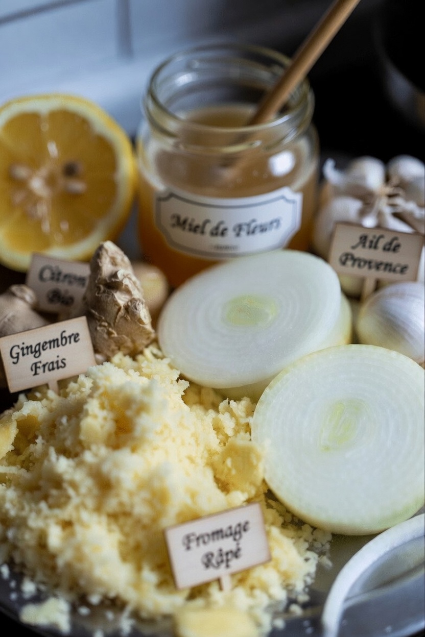 Comment préparer facilement ce mélange de gingembre râpé, d’oignon, d’ail, de jus de citron et de miel dans votre cuisine