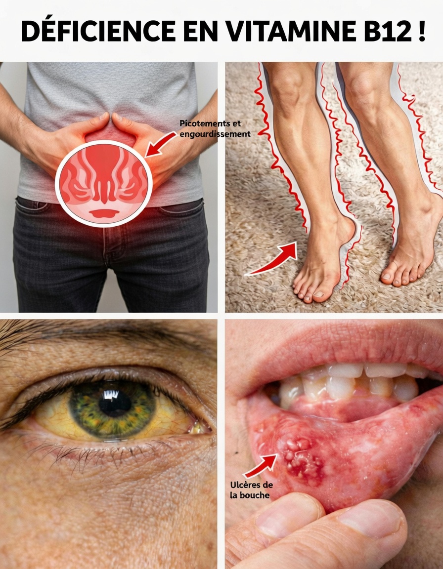 8 signes étranges indiquant que votre corps pourrait réclamer davantage de vitamine B12 après 60 ans