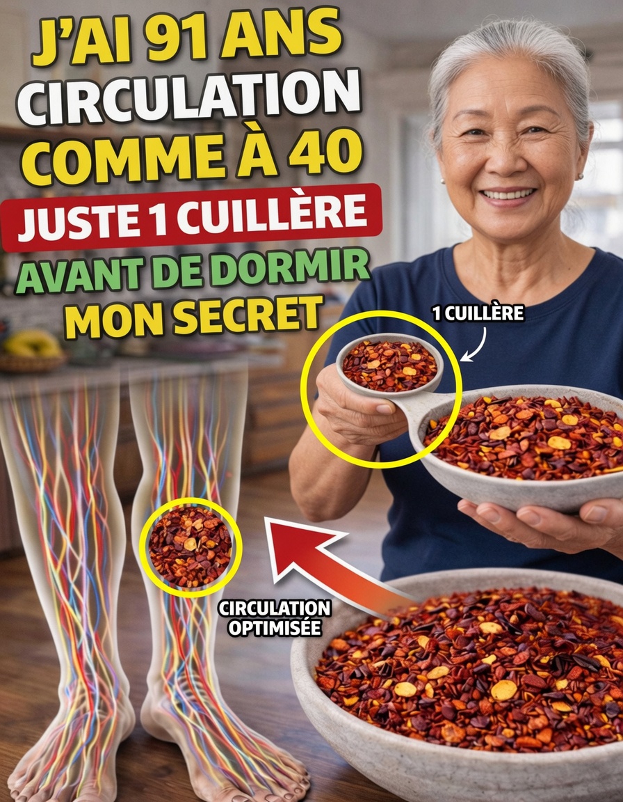 Seniors, essayez cette astuce au poivre de Cayenne avant le coucher pour favoriser une meilleure circulation sanguine dans vos jambes et vos pieds