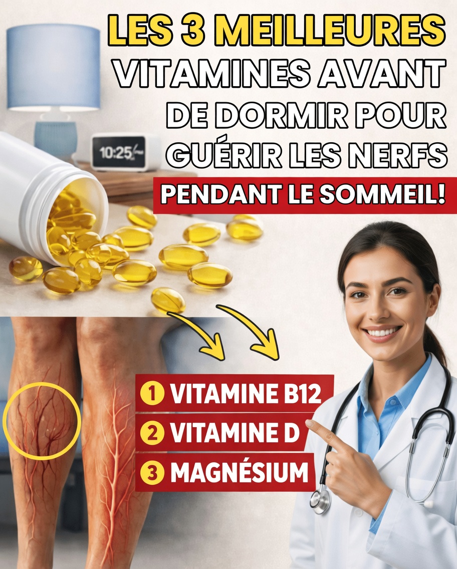 3 vitamines à prendre avant de dormir pour des jambes plus fortes après 60 ans | Conseils santé pour les seniors