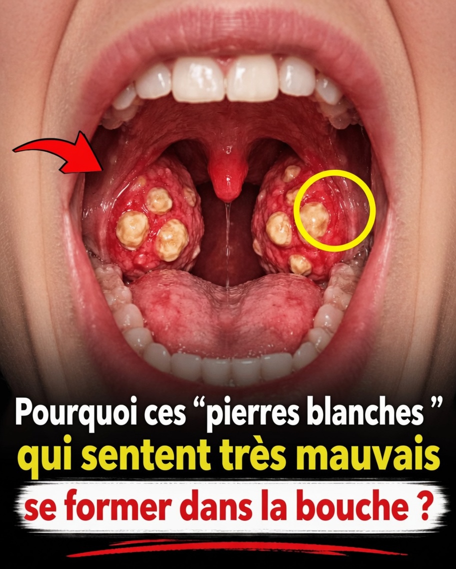 Pourquoi ces pierres blanches qui sentent vraiment mauvais se forment-elles dans votre bouche ? Qu’est-ce qui les fait apparaître ?