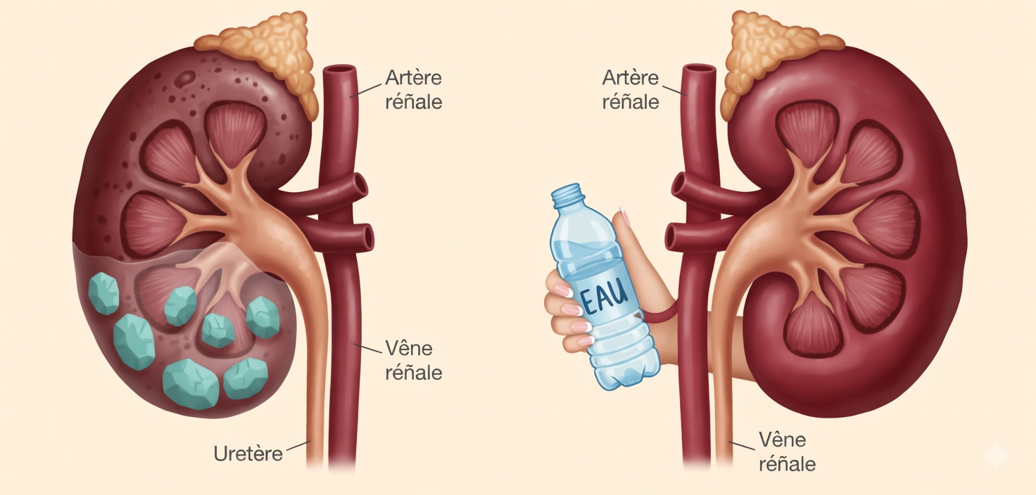 L’habitude quotidienne de boire suffisamment d’eau qui favorise des taux de créatinine sains et la fonction rénale