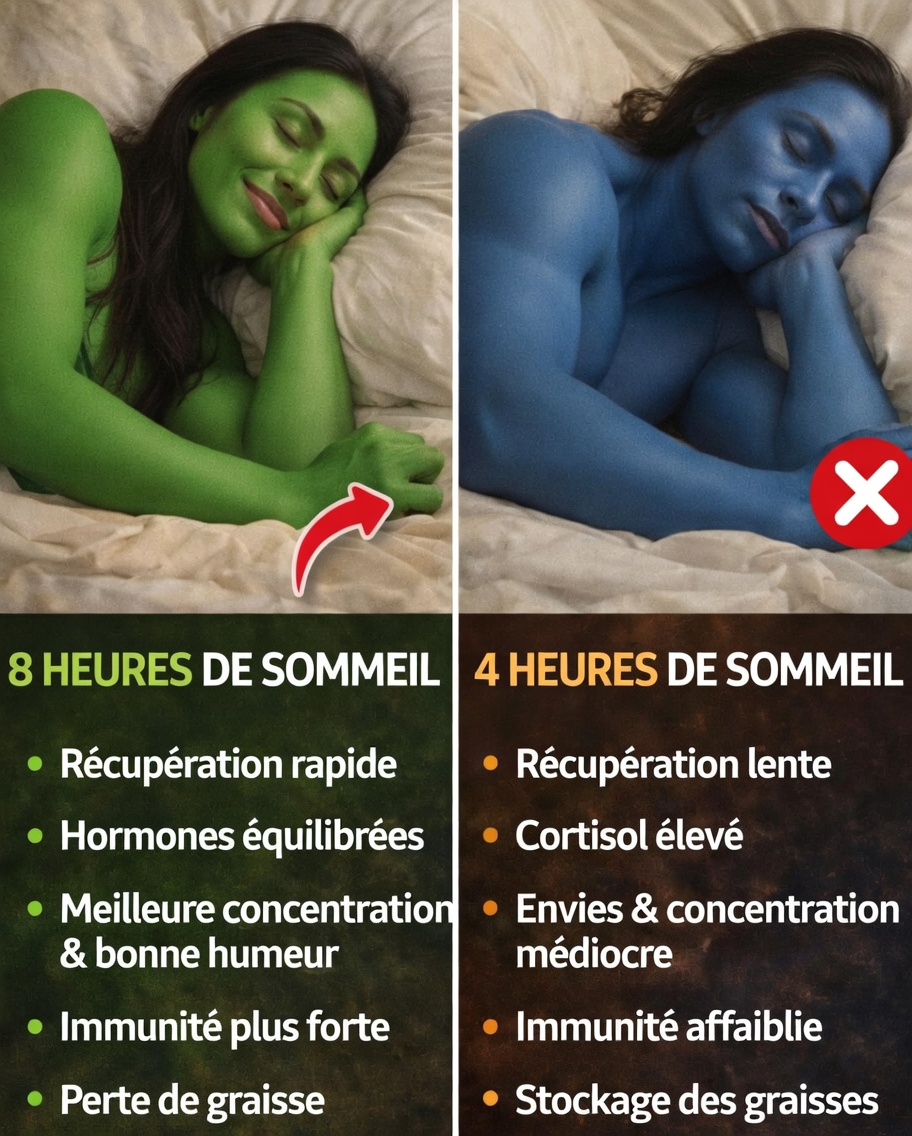 Ce qui arrive à votre corps avec 8 heures de sommeil contre 4 heures : un guide essentiel