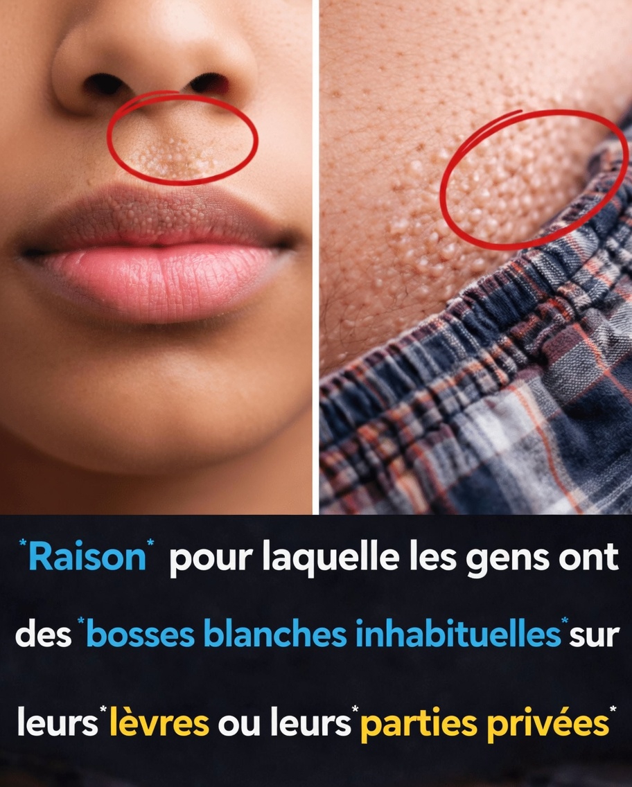 Pourquoi les gens ont-ils d’étranges petites bosses blanches sur les lèvres ou les parties intimes ? Un guide simple pour comprendre