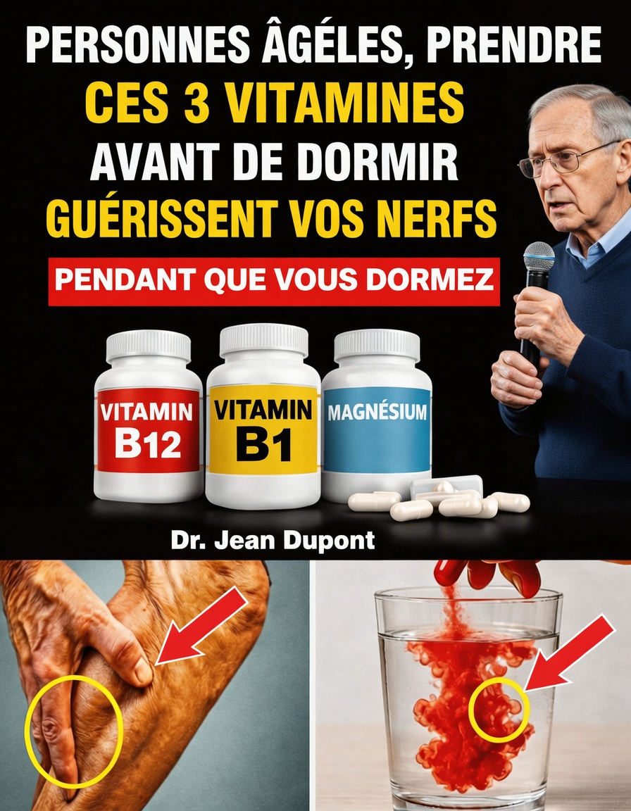 Découverte des 3 vitamines du coucher recommandées par Barbara O’Neill pour conserver des jambes plus fortes après 60 ans