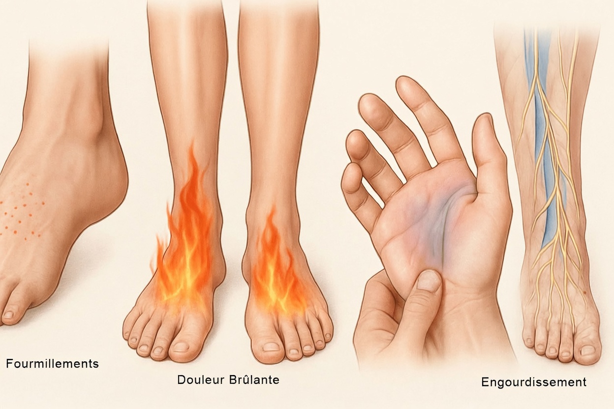 Découvrir ce que l’engourdissement et la douleur aux pieds peuvent révéler sur trois problèmes de santé courants