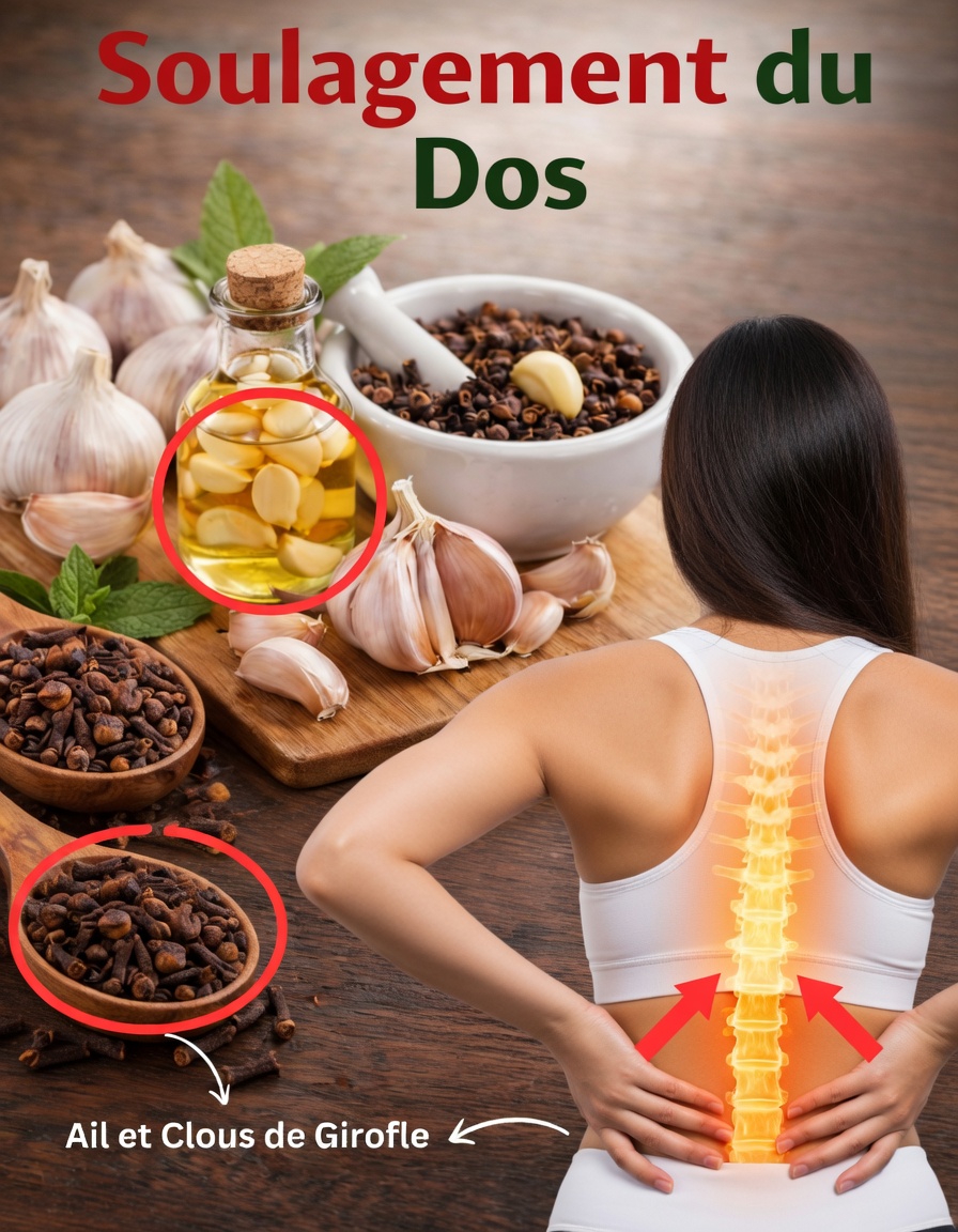 Découvrez comment préparer un remède maison à base de clou de girofle et d’ail pour soulager le mal de dos
