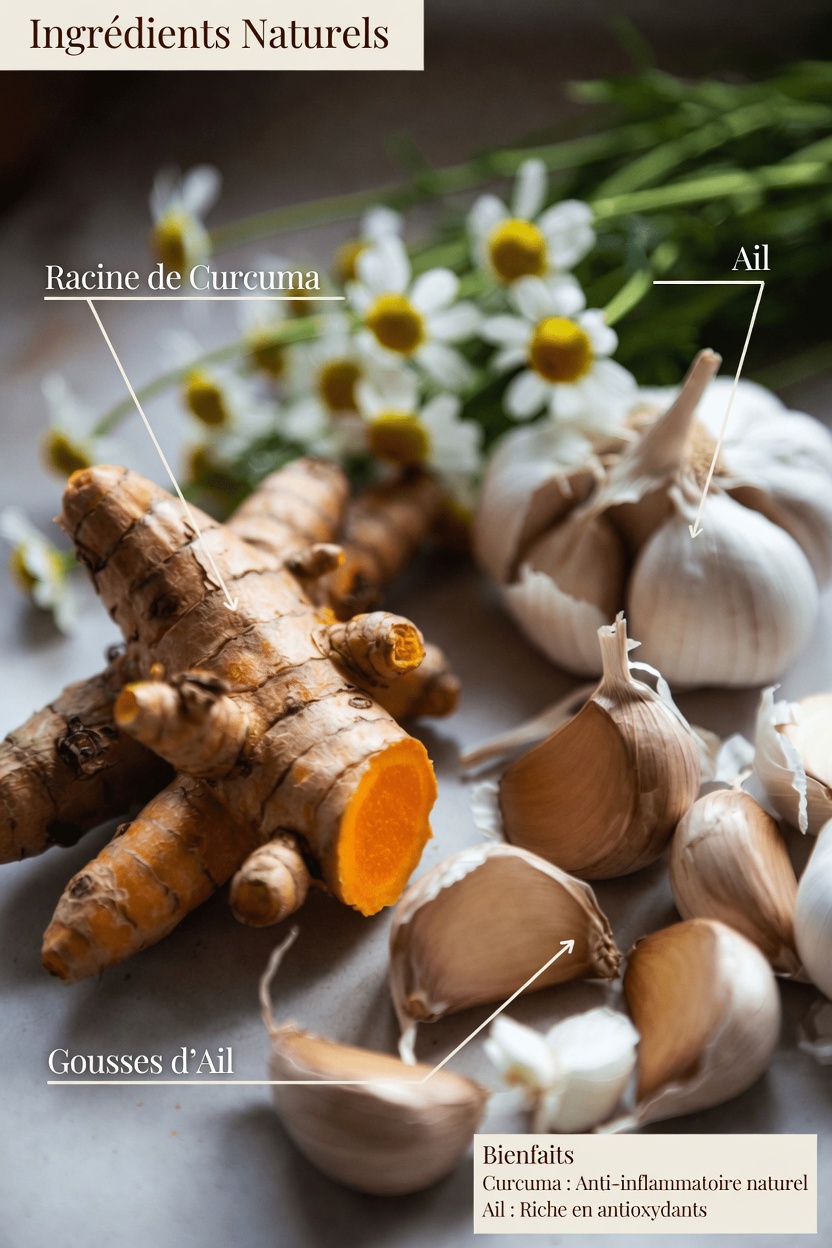 Comment préparer une infusion apaisante au curcuma, à l’ail et à la camomille : un guide simple pour votre routine bien-être quotidienne