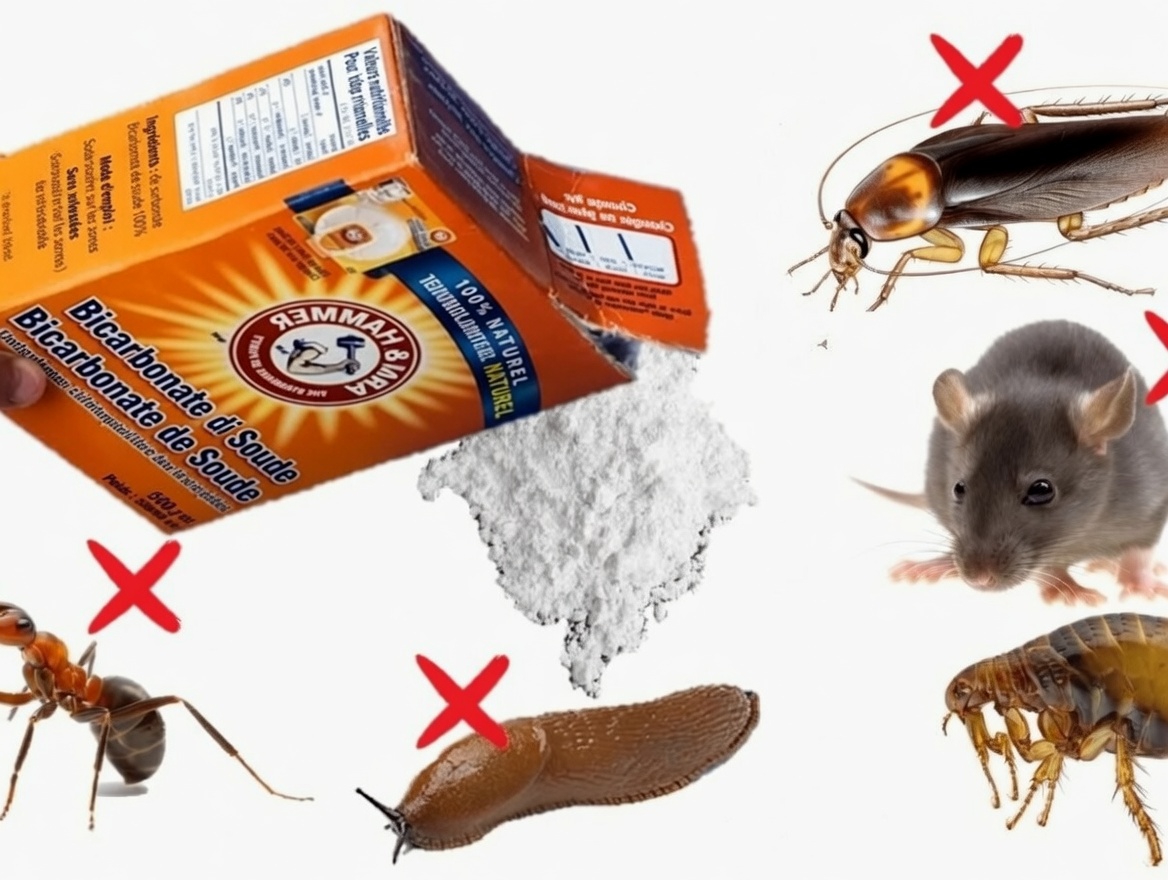 Façons simples d’utiliser le bicarbonate de soude pour lutter contre les cafards, les fourmis, les souris et plus encore