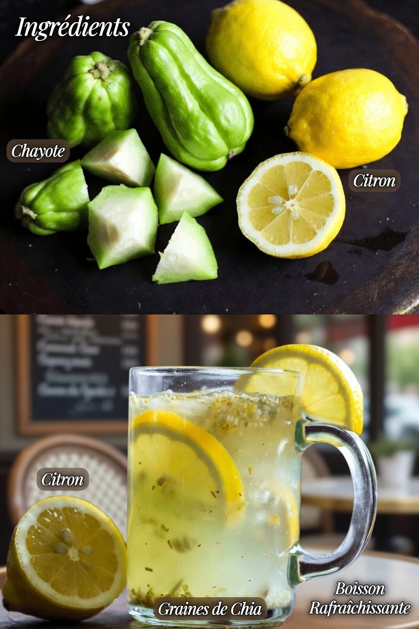 Découvrez les étapes simples pour préparer une boisson rafraîchissante au citron et à la chayote pour votre routine quotidienne de bien-être