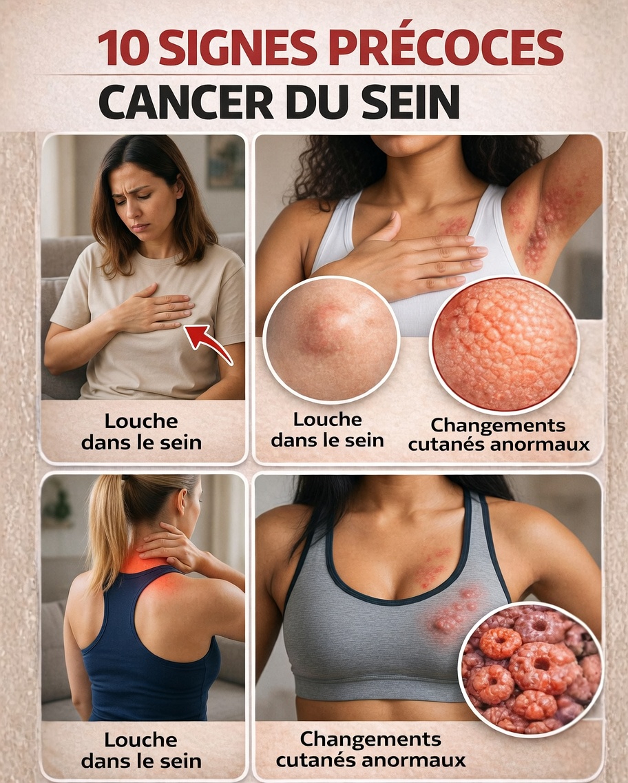 Quels sont les 10 signes avant-coureurs du cancer du sein que les femmes devraient reconnaître pour une meilleure sensibilisation ?