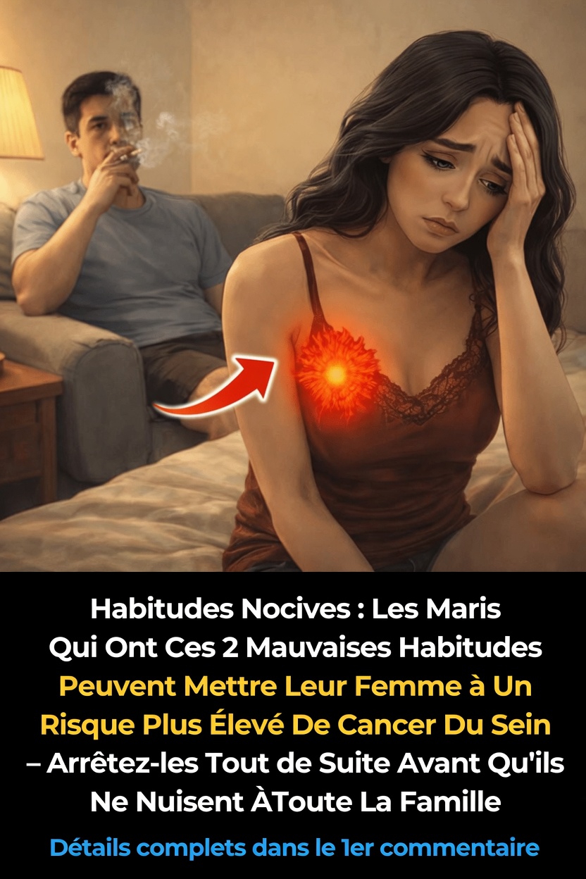 Le risque de cancer du sein chez les épouses lié aux habitudes malsaines de leurs maris