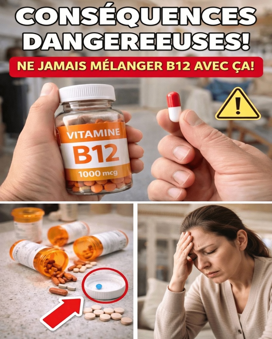 Un cardiologue AVERTIT : ne prenez JAMAIS de B12 avec CES 2 médicaments courants après 60 ans !