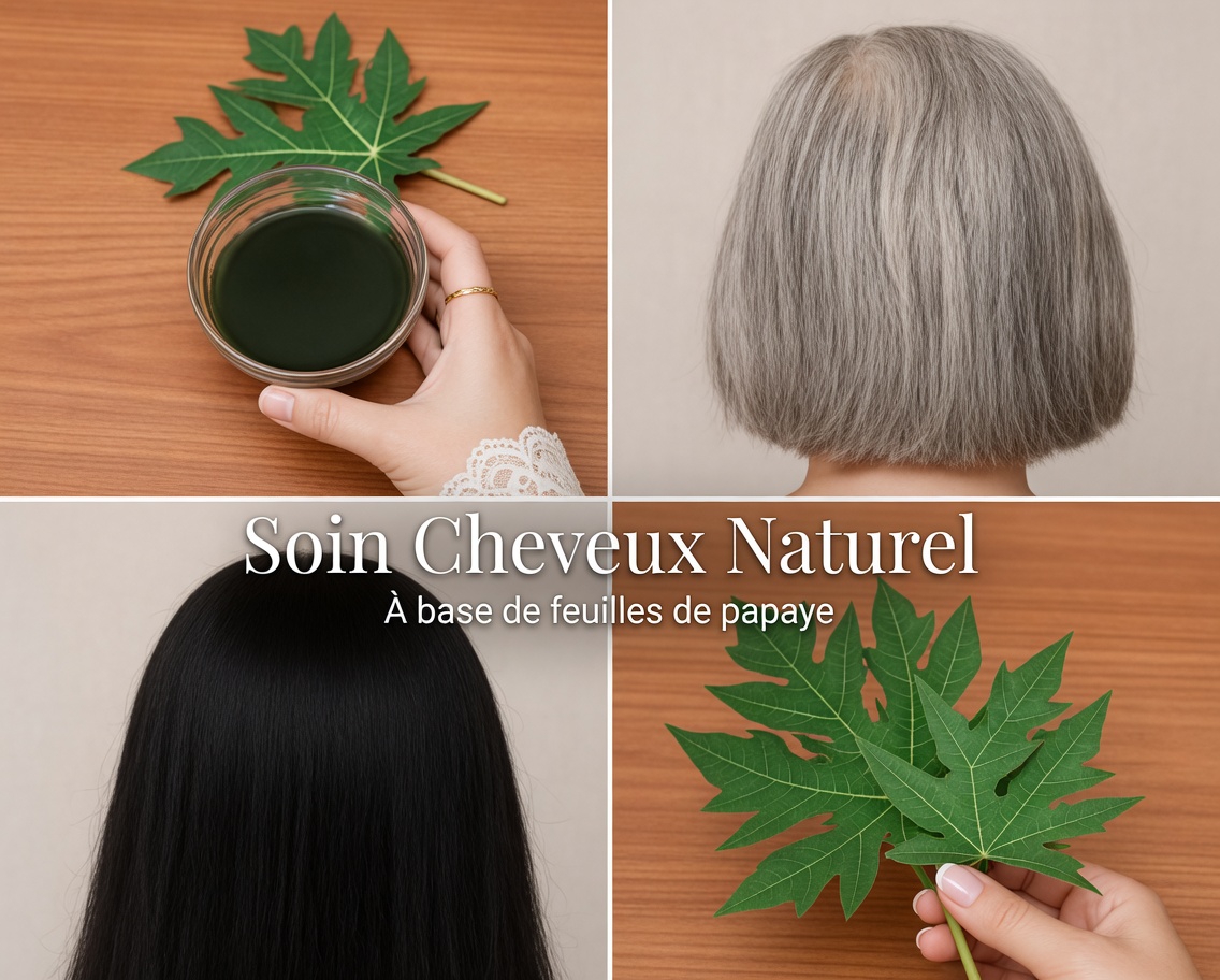 La pousse des cheveux crépus 4C vous semble lente avec de la casse et des pellicules ? Découvrez comment les feuilles de papaye peuvent favoriser des mèches plus épaisses et la santé du cuir chevelu