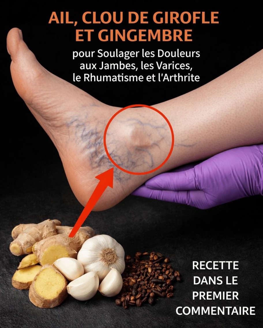 Ail, clous de girofle et gingembre : une approche naturelle pour favoriser la circulation et soulager l’inconfort des varices