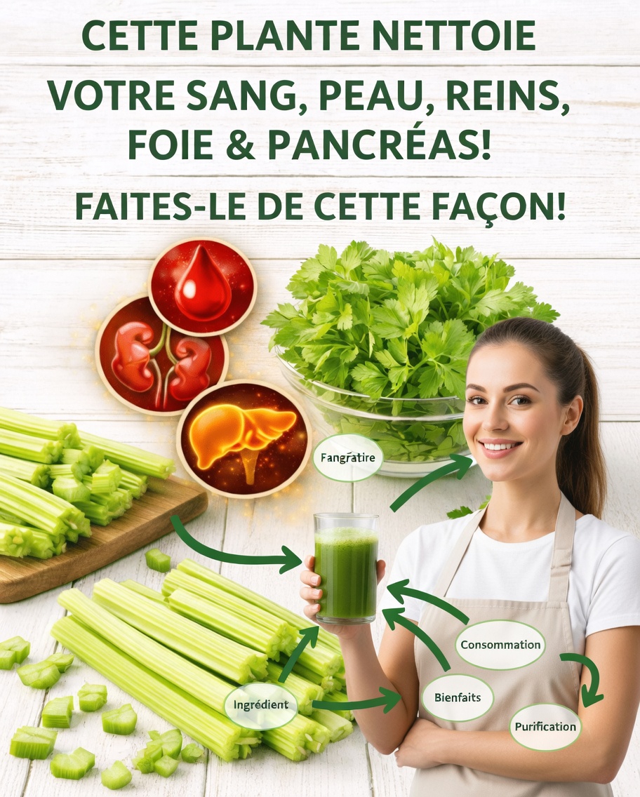 Le céleri pour les reins et le foie : la détox naturelle dont votre corps vous remerciera
