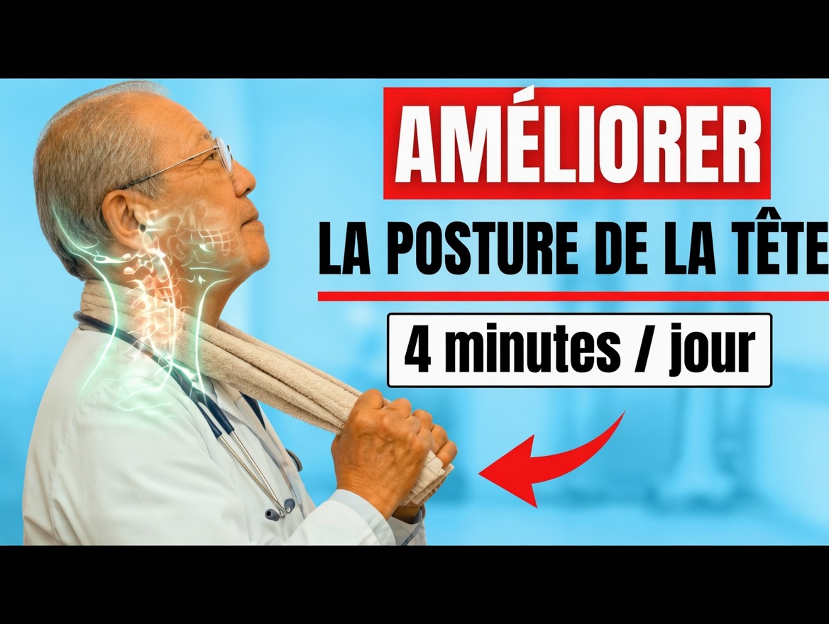 Comment aider à améliorer la posture de la tête vers l’avant après 60 ans en seulement 4 minutes grâce à une routine douce