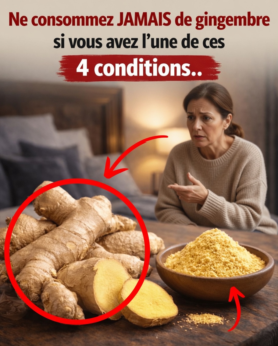 Évitez le gingembre si vous souffrez de ces 6 problèmes de santé : voici pourquoi vous devriez être prudent