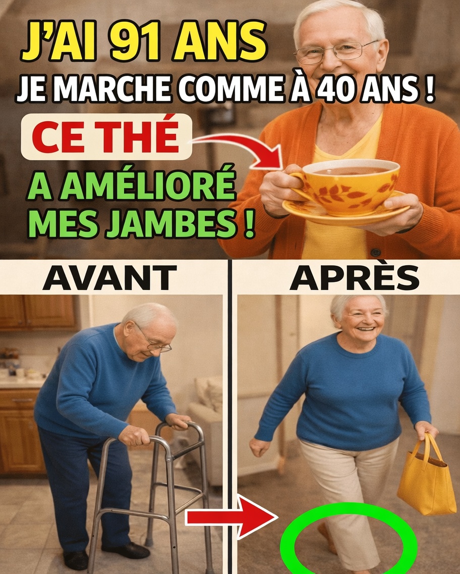 Plus de 60 ans ? Découvrez ces 3 tisanes simples qui peuvent aider à soutenir naturellement la force des jambes et une mobilité stable