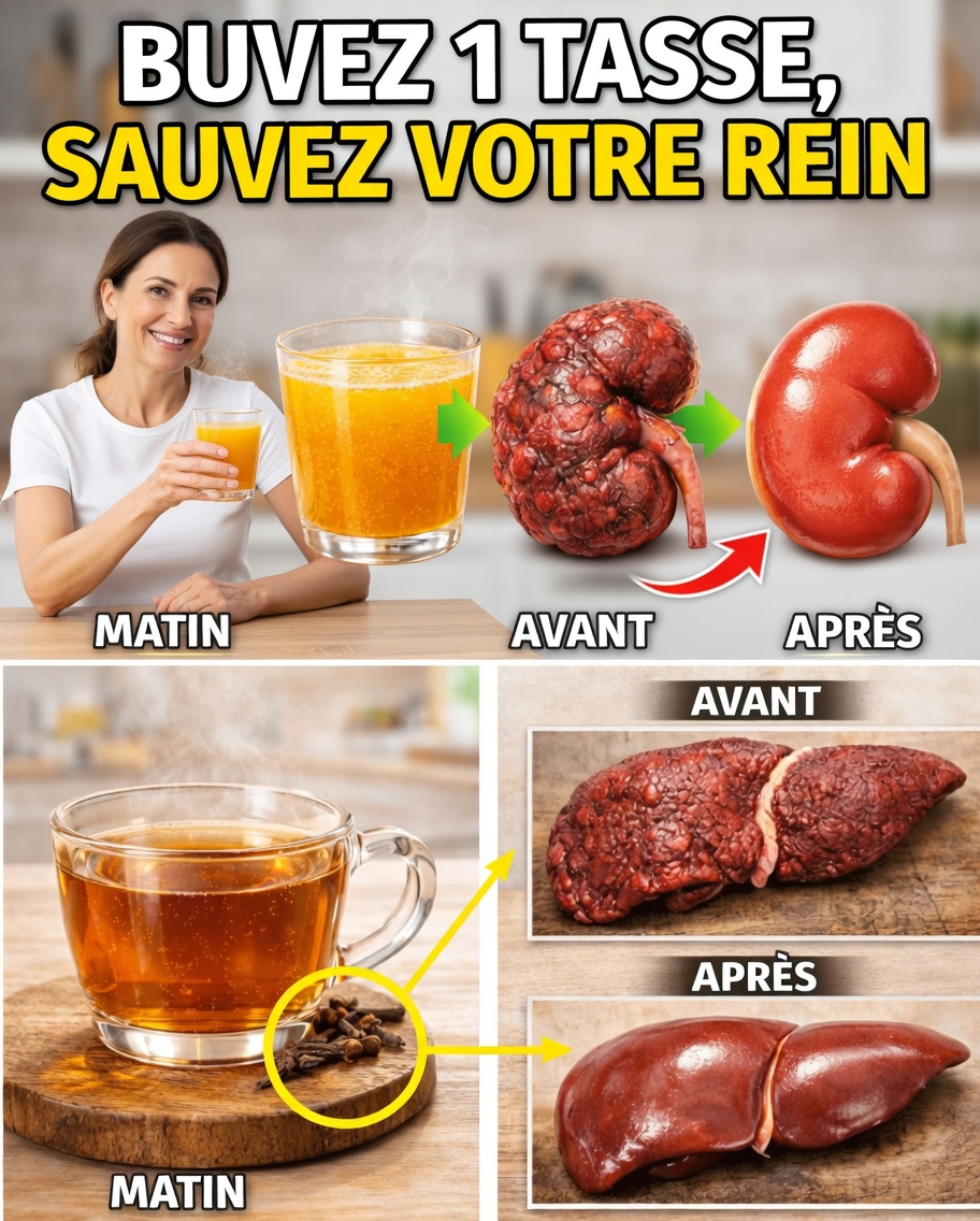 11 boissons du soir qui aident à faire baisser la créatinine et à réparer vos reins pendant la nuit (dès ce soir !)