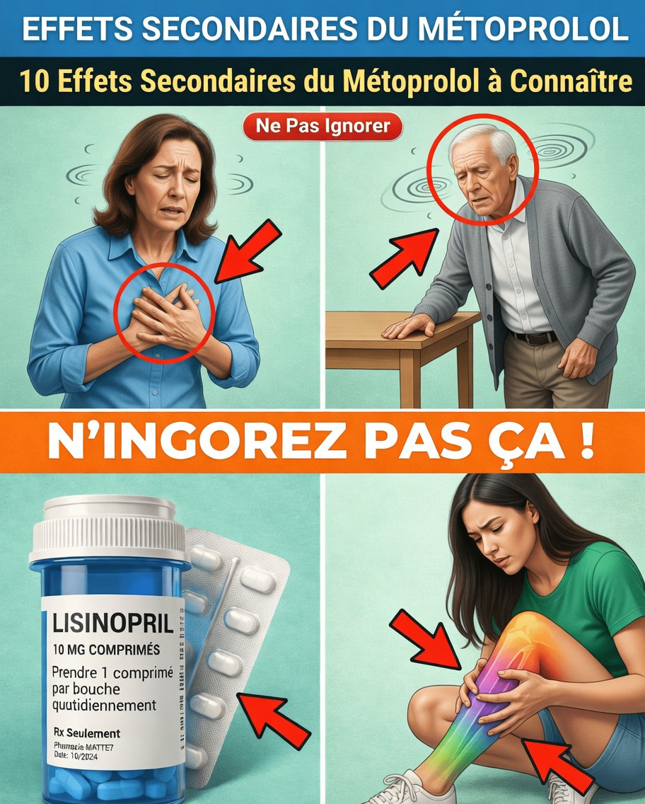 10 effets secondaires du métoprolol souvent négligés : ce que les patients doivent savoir sur ce médicament pour le cœur