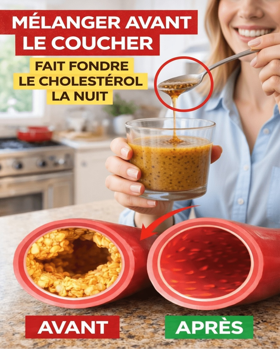 Mélangez ces 3 ingrédients avant de dormir : une boisson simple qui pourrait aider à favoriser des taux de cholestérol sains pendant la nuit