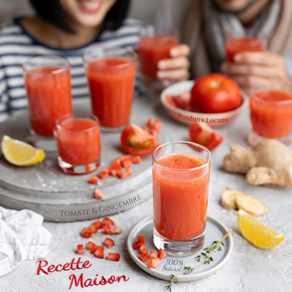 Tonique énergétique 100 % naturel : restez fort pendant 8 heures d’affilée grâce à ce boost au gingembre et à la tomate