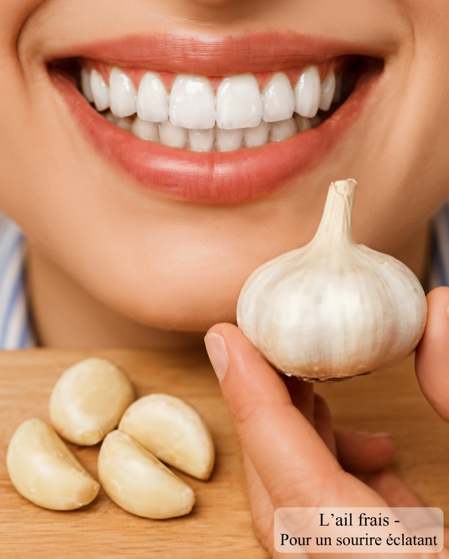 Essayez cette astuce facile de 2 minutes au blanchiment des dents à l’ail avec des ingrédients de cuisine pour un sourire plus éclatant