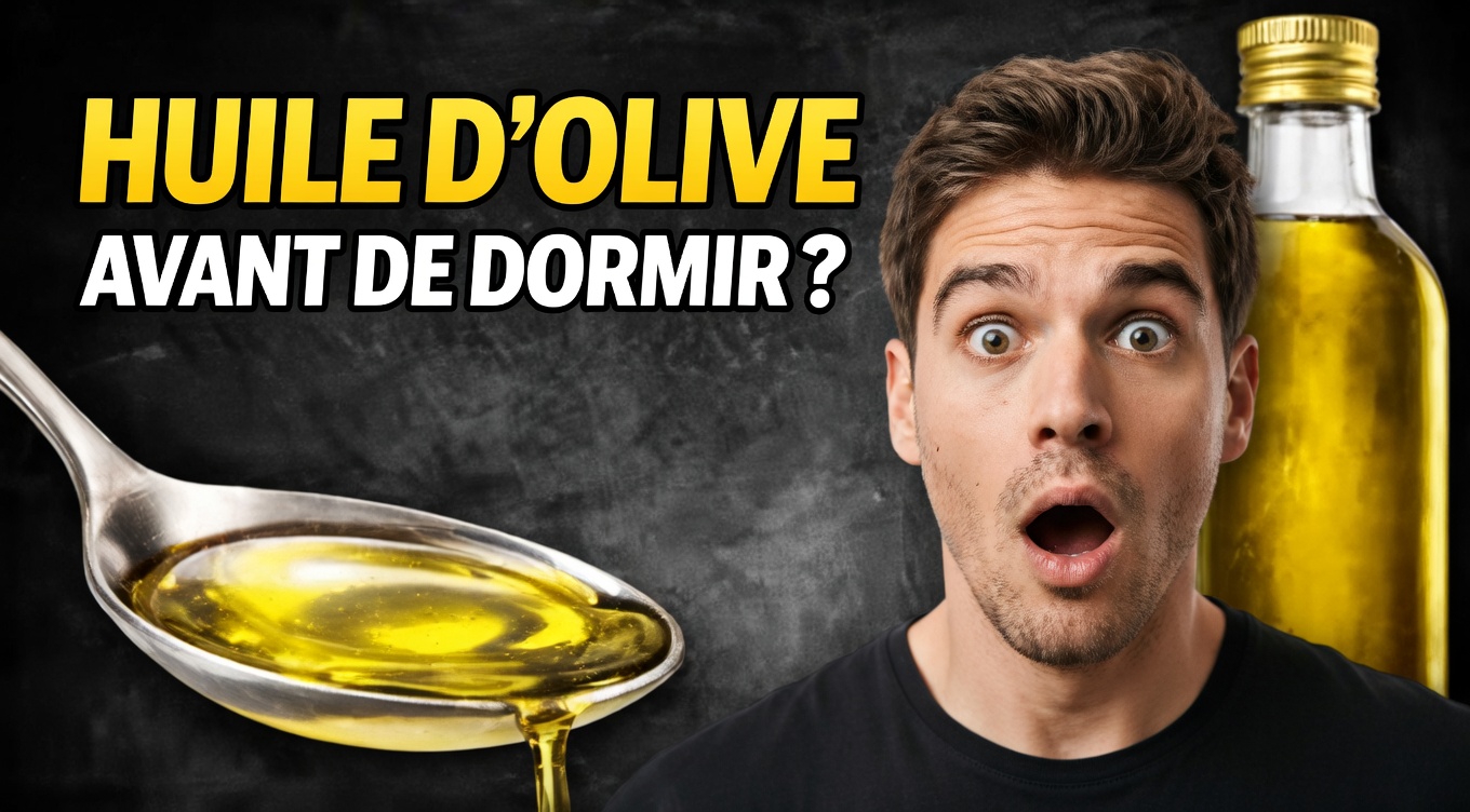 Avez-vous essayé de prendre 1 cuillère à soupe d’huile d’olive avant de vous coucher pour votre bien-être quotidien ?