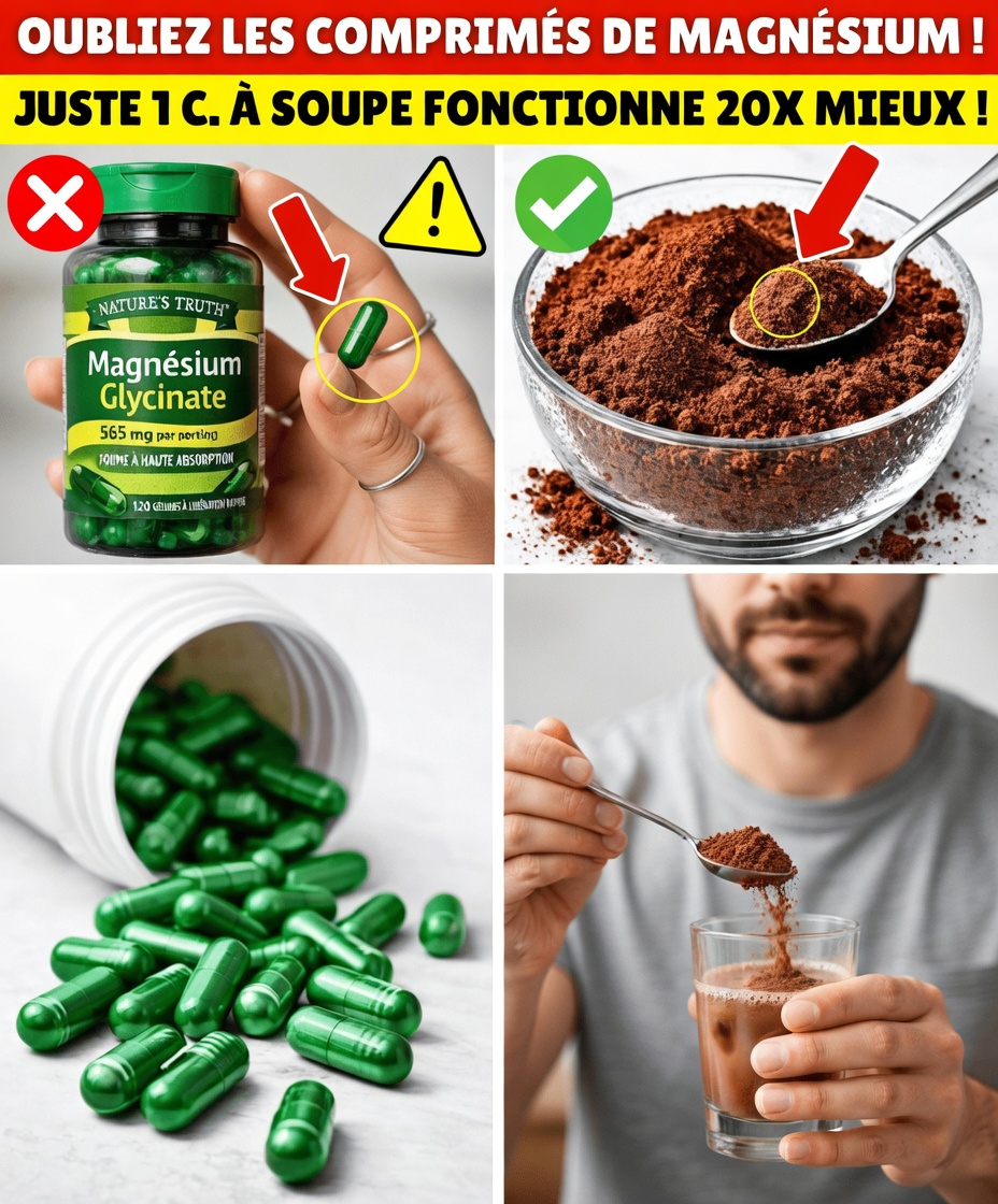 Avant de racheter du glycinate de magnésium, regardez CECI (la NOURRITURE est 20x plus efficace)