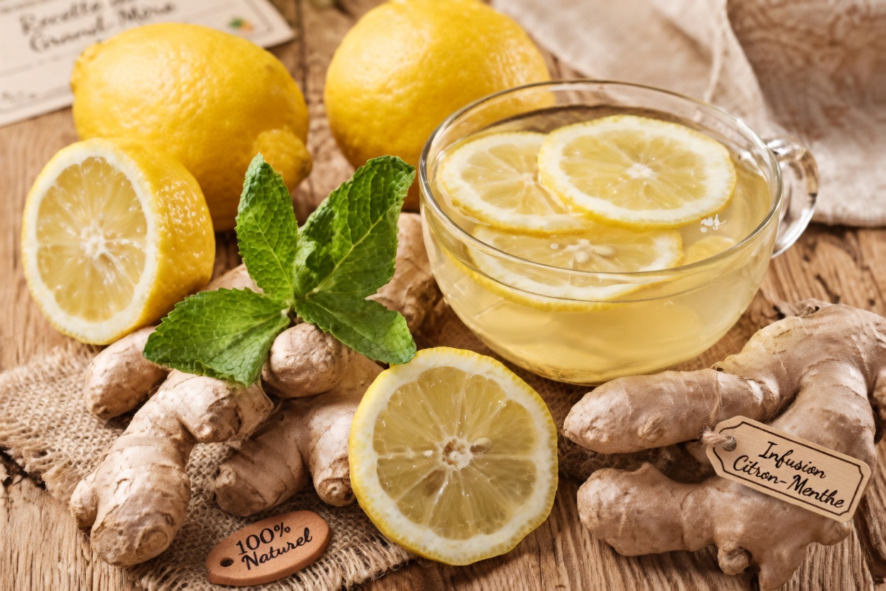 La boisson ancestrale au citron et au gingembre qui favorise une vision plus claire et plus nette avec l’âge