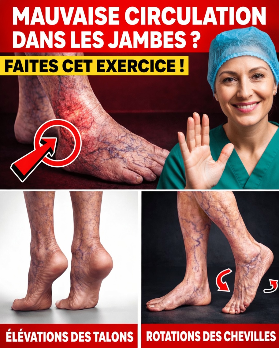 Un chirurgien RÉVÈLE : Faites CET exercice contre une mauvaise circulation des jambes après 60 ans