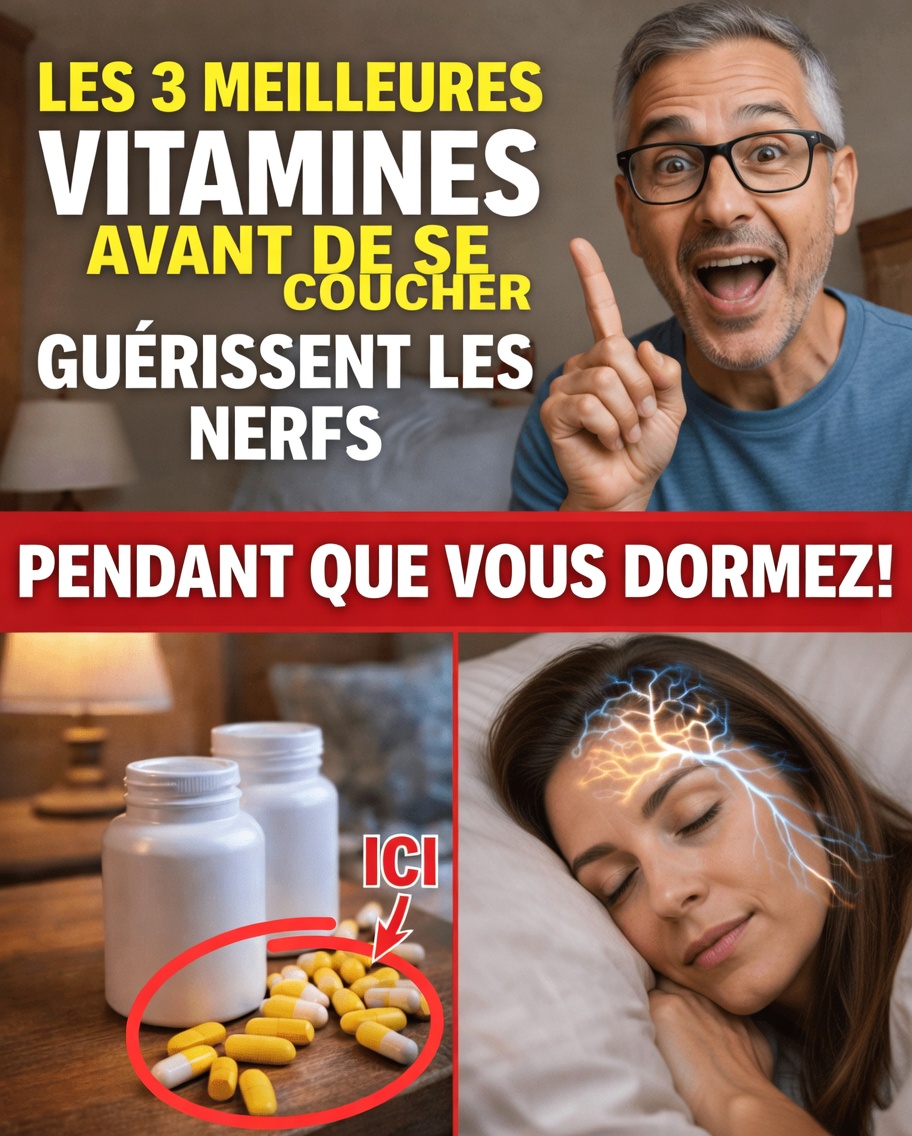 3 vitamines à prendre avant de dormir pour des jambes plus fortes après 60 ans
