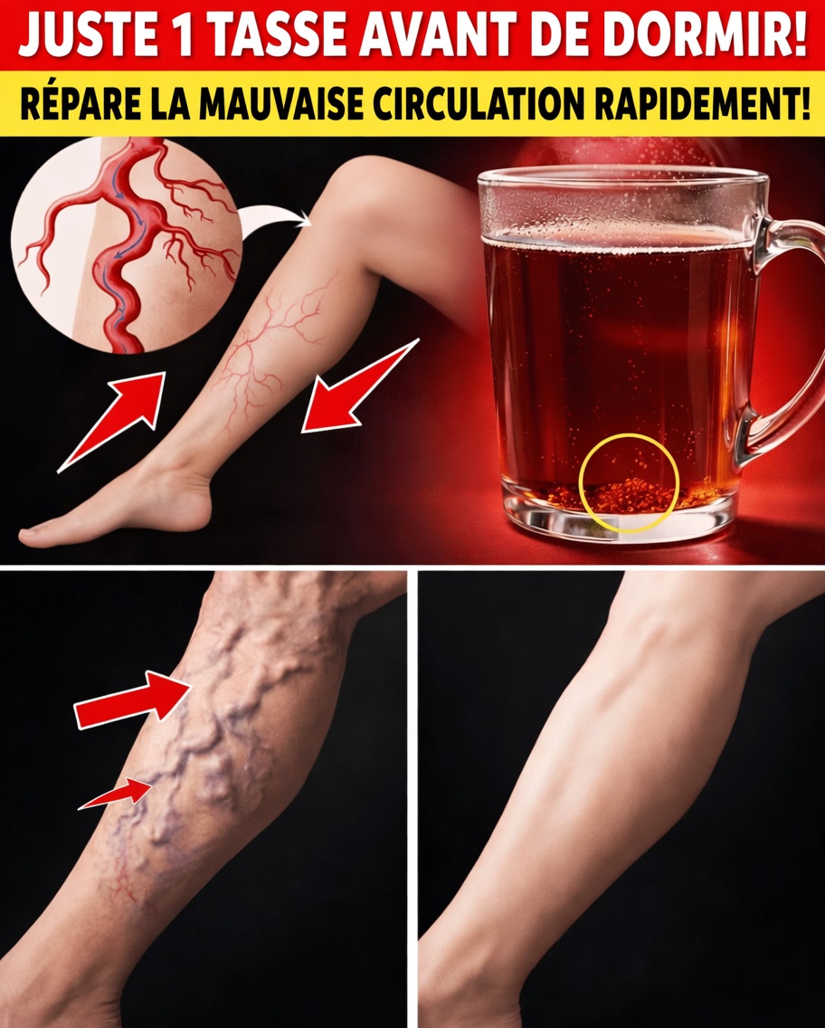 Plus de 60 ans ? Buvez CECI pour augmenter instantanément la circulation sanguine dans les jambes