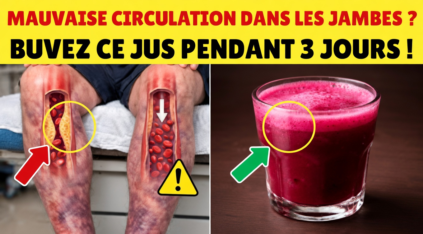 Plus de 60 ans ? Buvez CECI pour augmenter instantanément la circulation sanguine dans les jambes