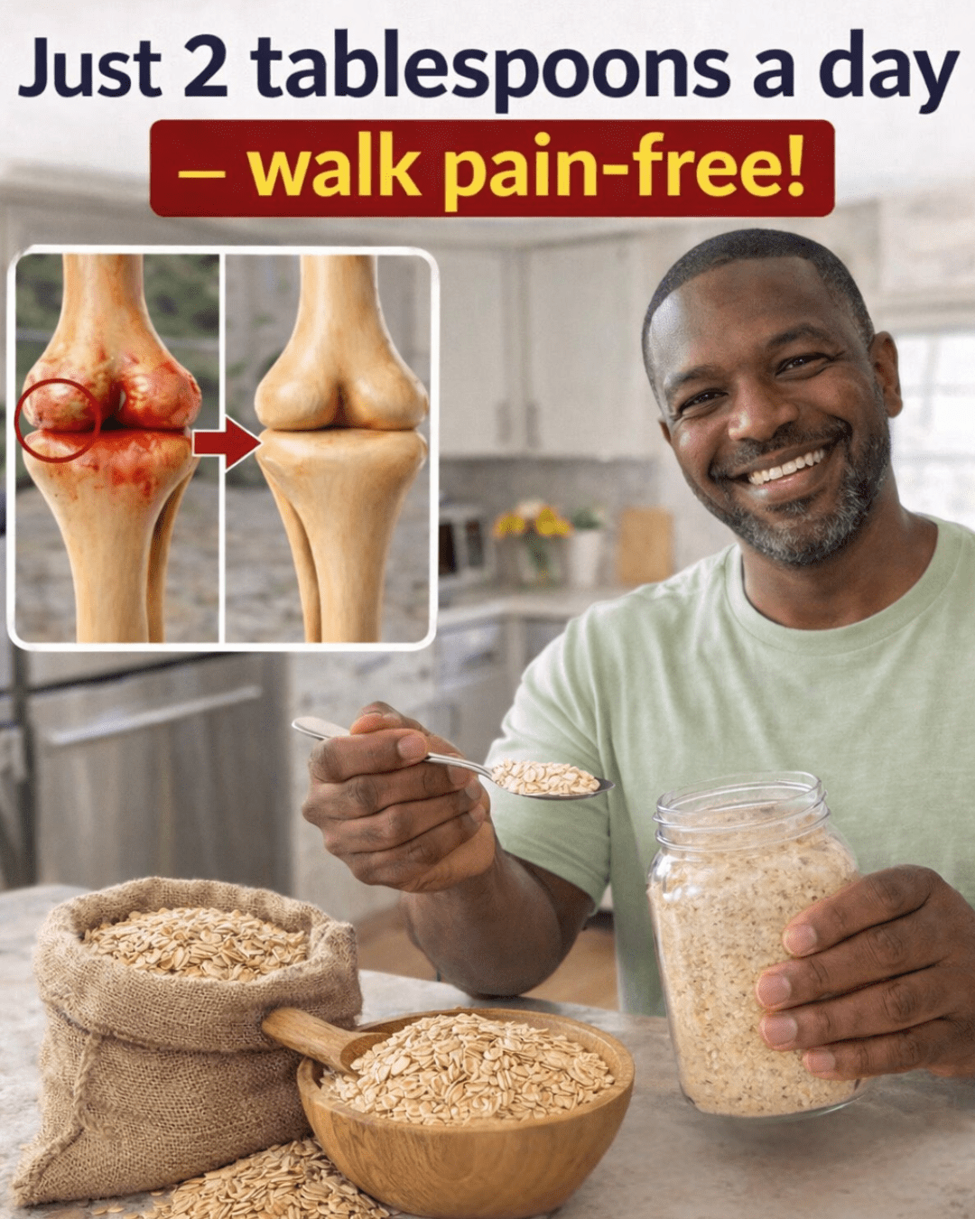Comment l’ajout de seulement 2 cuillères à soupe d’avoine à votre routine quotidienne peut favoriser la santé et la mobilité des articulations