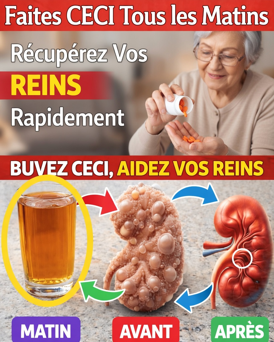 Faites simplement ce rituel matinal et regardez vos reins se rétablir plus vite que vous ne le pensez